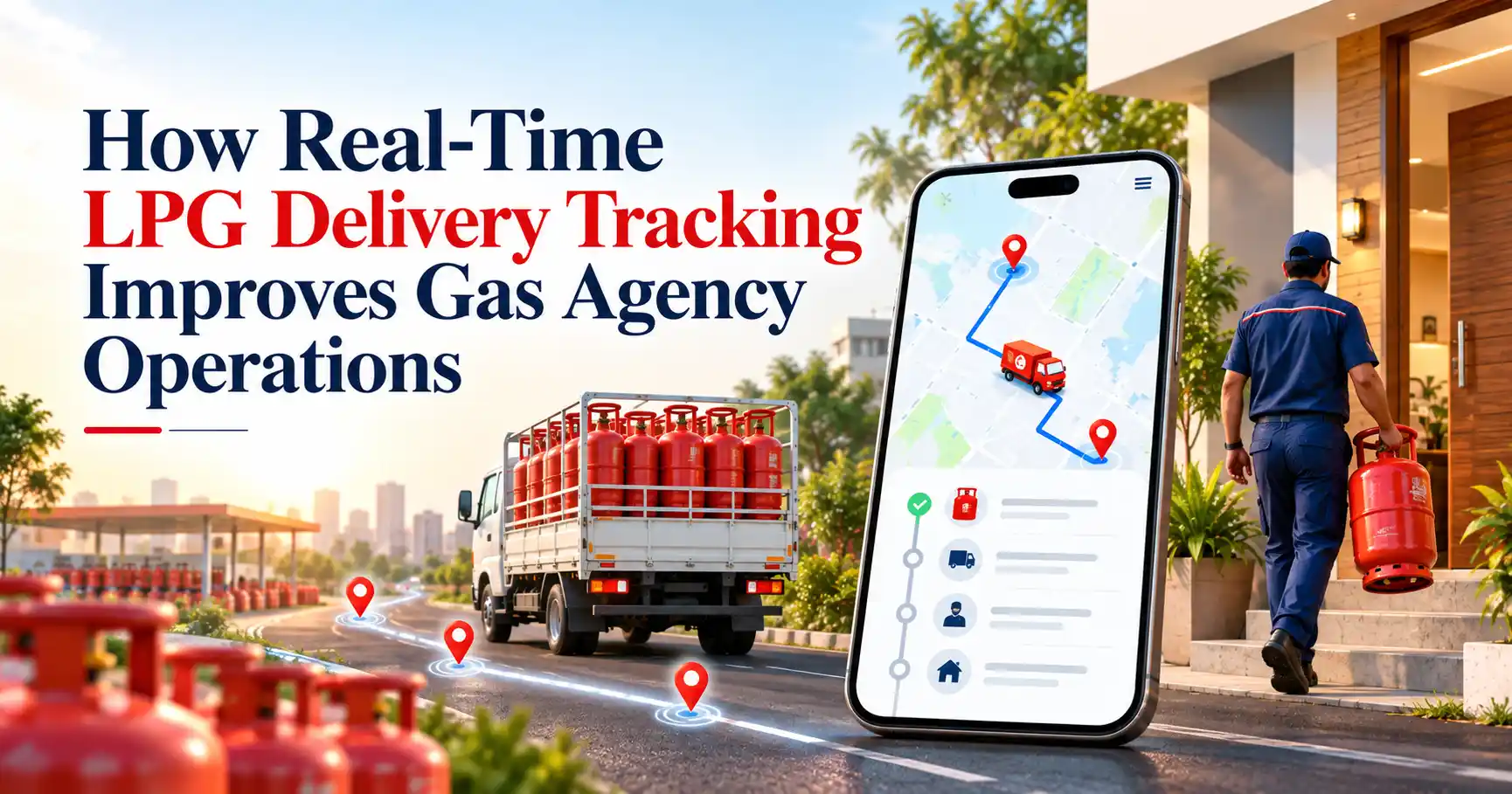 Real-time LPG delivery tracking software for gas agency operations